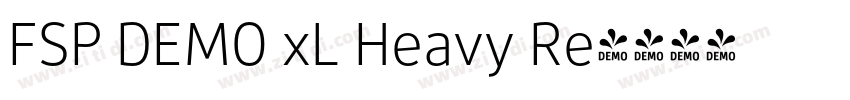 FSP DEMO xL Heavy Re字体转换